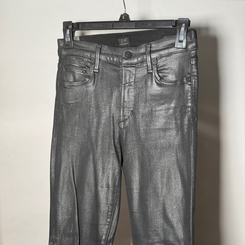 Citizens of Humanity Faux Leather Jeans, Size 27